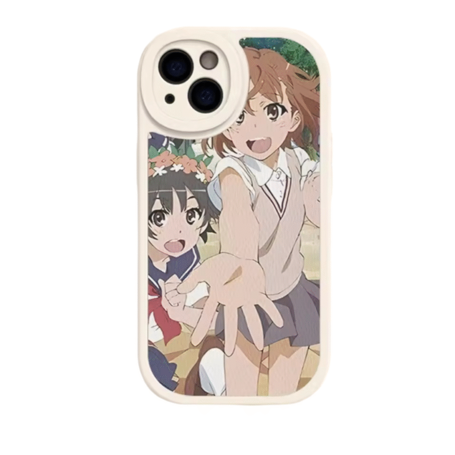 Anime A Certain Magical Index Mikoto Misaka And Kazari Uiharu iPhone Case Anime A Certain Magical Index Mikoto Misaka And Kazari Uiharu iPhone Case