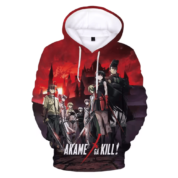 Anime Akame Ga Kill Character 3D Printed Hoodie
