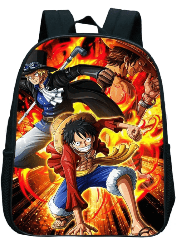 Anime One Piece Luffy And Sabo With Ace Kindergarten Bag