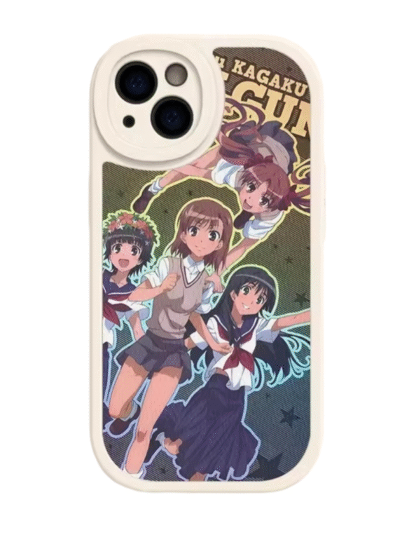 A Certain Magical Index Anime Mikoto Misaka With Friends iPhone Case