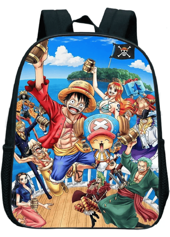 Anime One Piece Straw Hat Pirates Kindergarten Backpack
