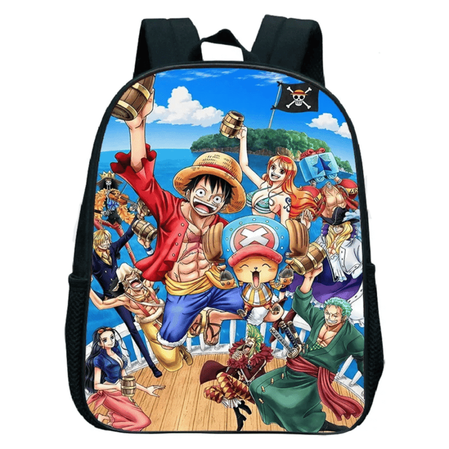Anime One Piece Straw Hat Pirates Kindergarten Backpack Anime One Piece Straw Hat Pirates Kindergarten Backpack