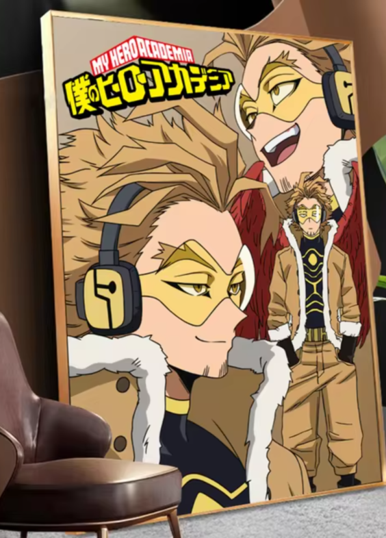 Anime My Hero Academia Hawks Art Wall Painting