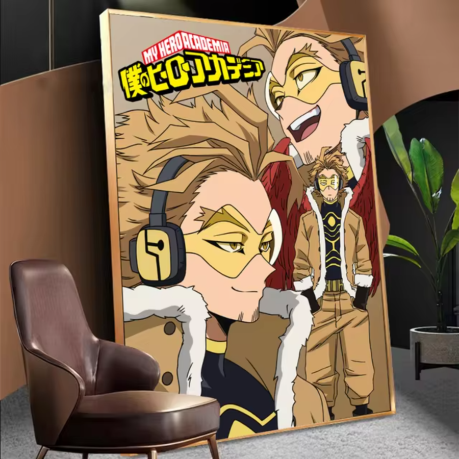 Anime My Hero Academia Hawks Art Wall Painting