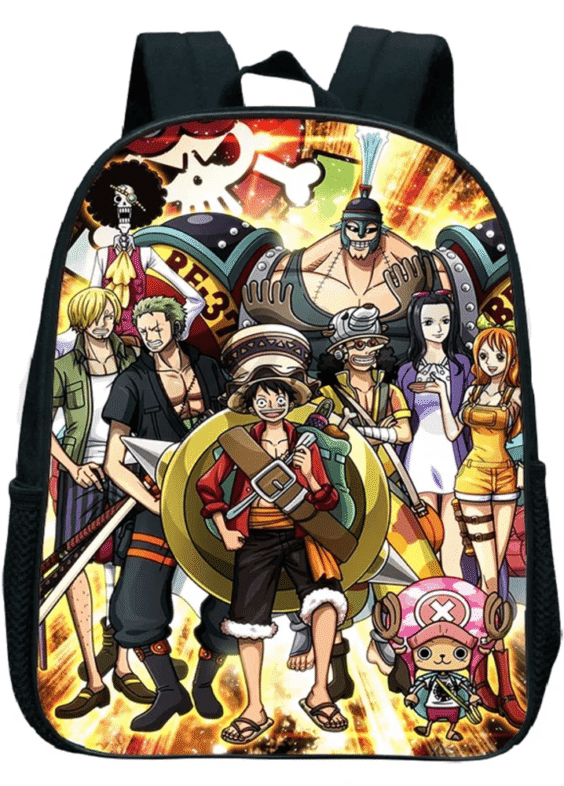 Anime One Piece Straw Hat Pirates Kindergarten Bag