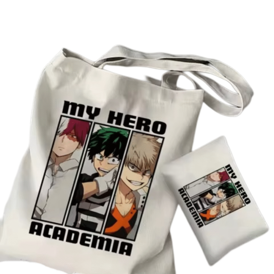 2Pcs My Hero Academia Anime Tote Bag Set 2Pcs My Hero Academia Anime Tote Bag Set