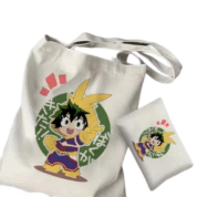 2Pcs Izuku Midoriya Anime Tote Bag Set
