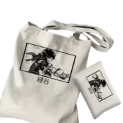 2Pcs Anime Izuku Midoriya Tote Bag Set
