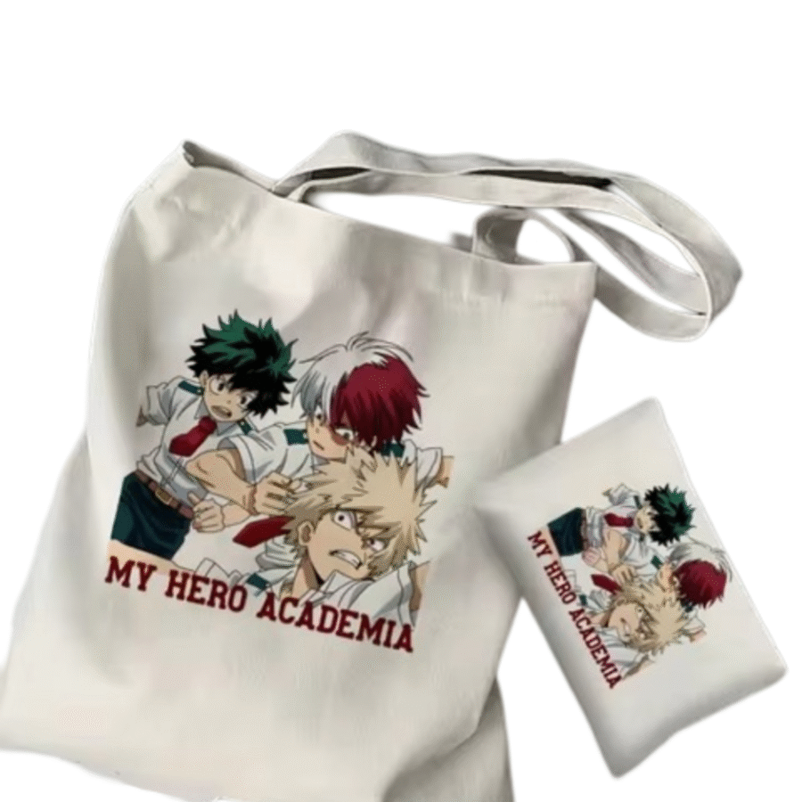 2Pcs My Hero Academia Anime Character Tote Bag Set 2Pcs My Hero Academia Anime Character Tote Bag Set