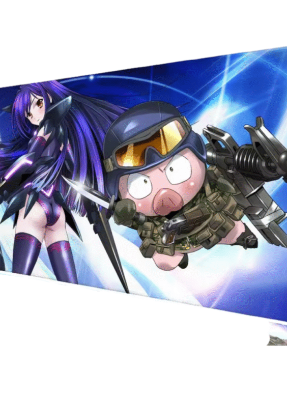 Anime Accel World Haruyuki Arita And Kuroyukihime Mouse Pad