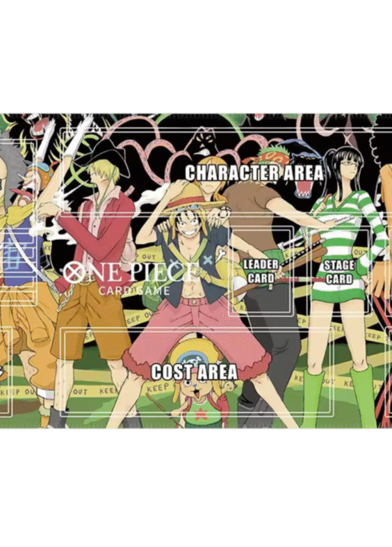 Anime One Piece Character Trading Card Play Mat