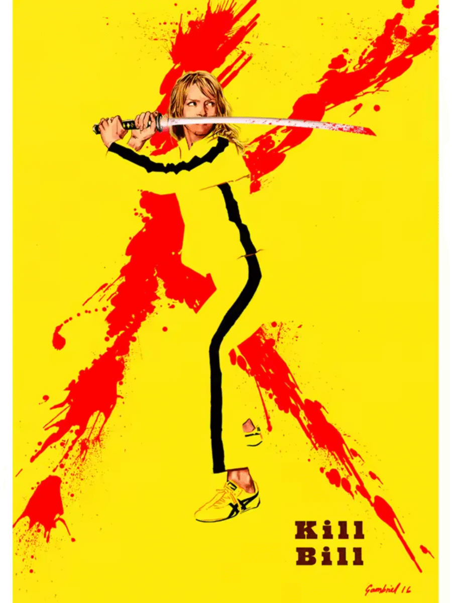 Anime Kill Bill The Bride Painting Wall Art Anime Kill Bill The Bride Painting Wall Art