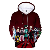 Anime My Hero Academia Character 3D Printed Casual Hoodie
