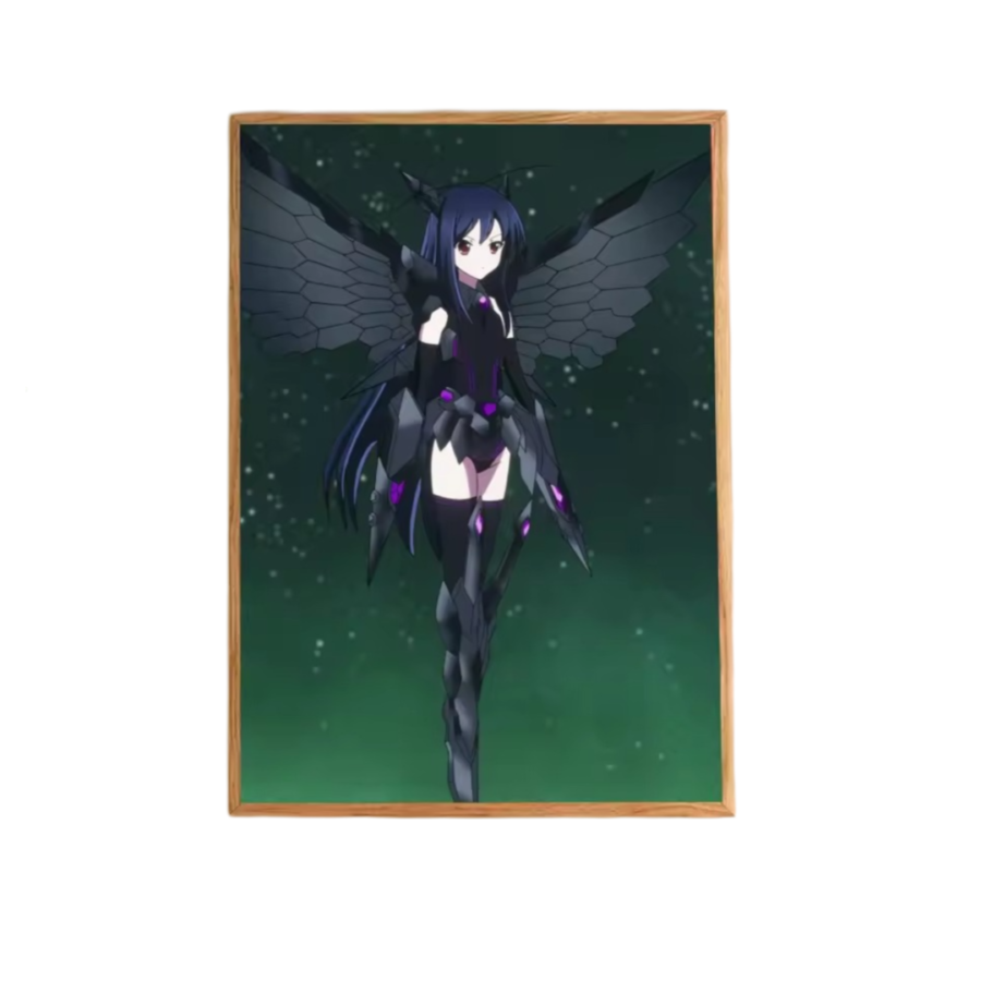 Accel World Kuroyukihime Anime Paper Wall Art