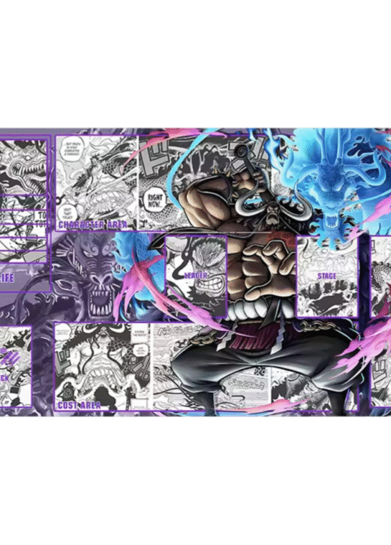 Anime One Piece Kaido Trading Card Game Mat