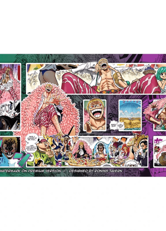 Anime One Piece Donquixote Doflamingo Printed Trading Card