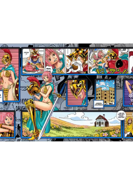 One Piece Character Anime Playmat Trading Card