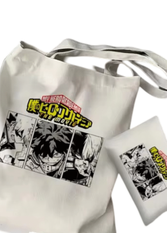 2Pcs Anime My Hero Academia Tote Bag Set