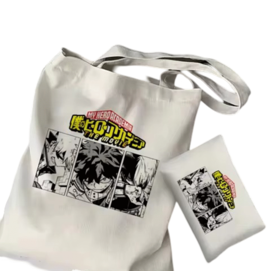 2Pcs Anime My Hero Academia Tote Bag Set 2Pcs Anime My Hero Academia Tote Bag Set
