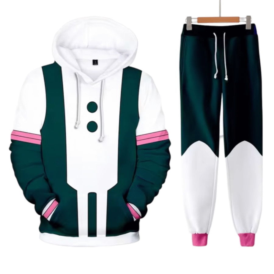 Anime My Hero Academia Ochaco Uraraka Cosplay Hoodie With Pant Anime My Hero Academia Ochaco Uraraka Cosplay Hoodie With Pant
