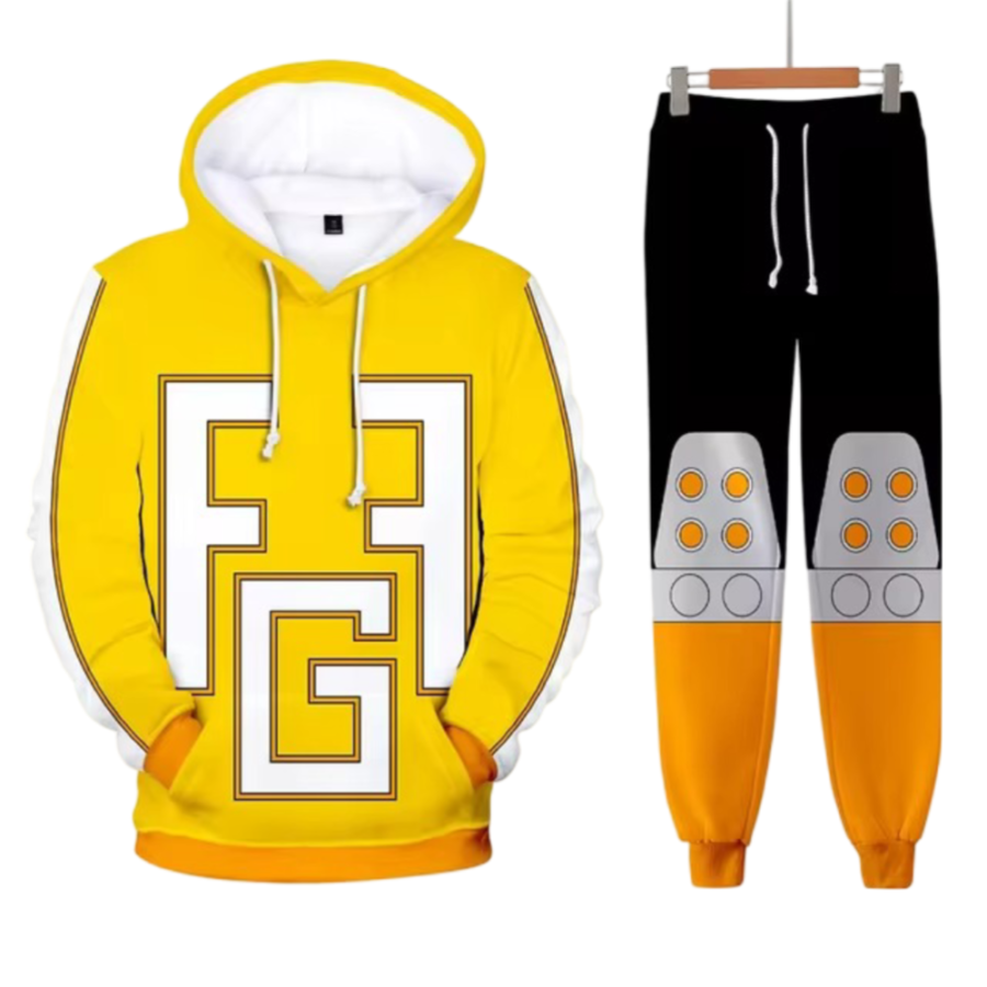 Anime My Hero Academia Fat Gum Cosplay Hoodie With Pant