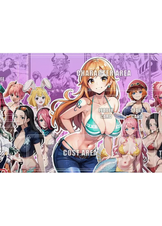 One Piece Anime Character Playmat Trading Card