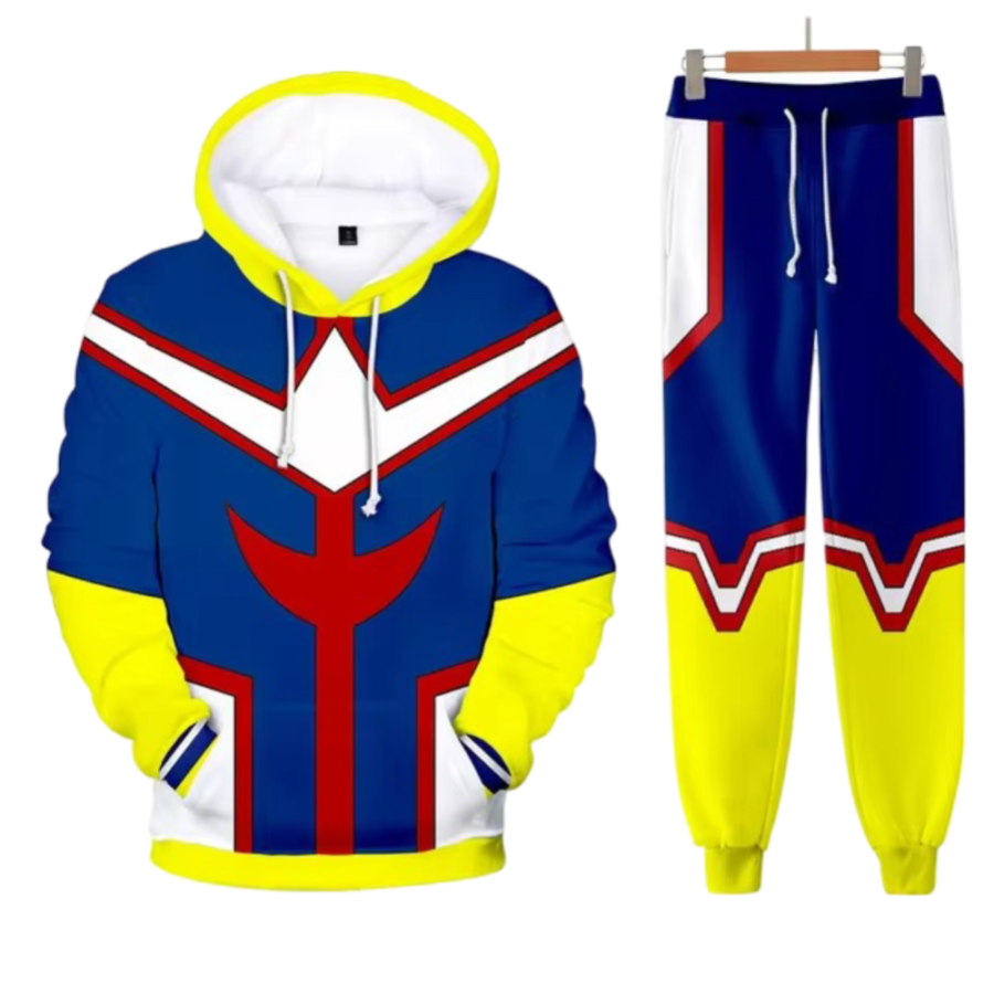 Anime My Hero Academia All Might Cosplay Hoodie With Pant