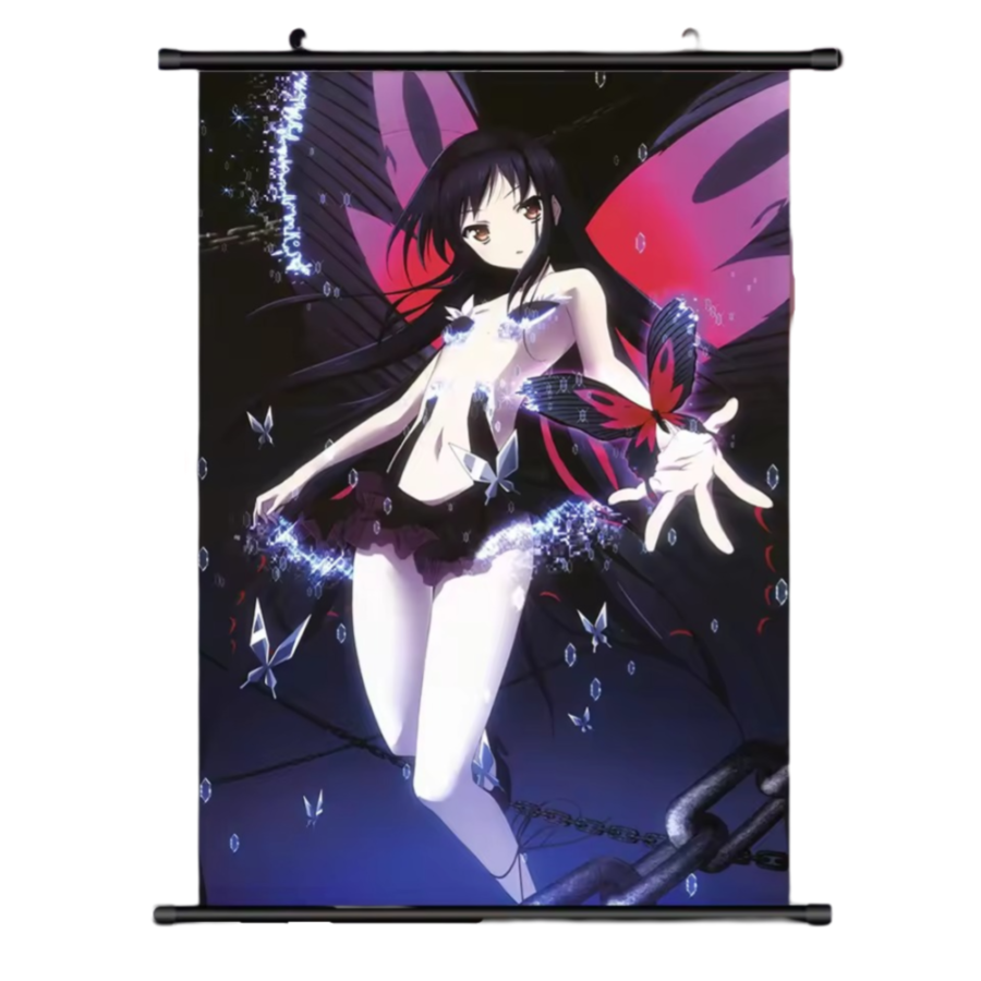 Anime Accel World Kuroyukihime Printed Canva Wall Art