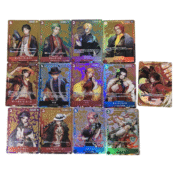 13Pcs/set One Piece Colorful Flash Playing Card