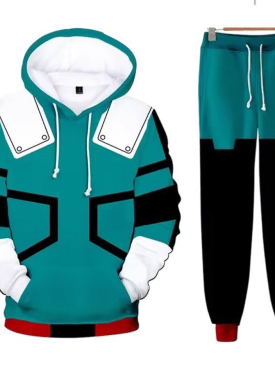 Anime My Hero Academia Izuku Midoriya Cosplay Hoodie With Pant