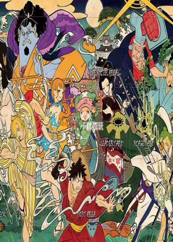 One Piece Anime Flannel Trading Card Playmat