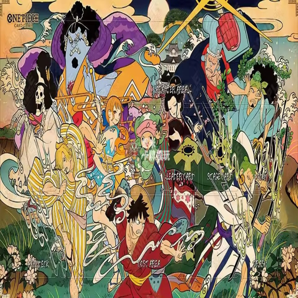 One Piece Anime Flannel Trading Card Playmat One Piece Anime Flannel Trading Card Playmat