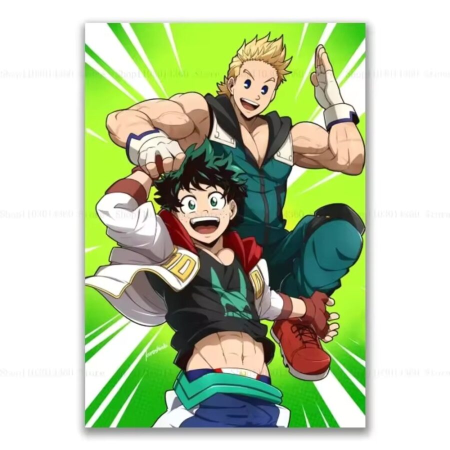 Anime My Hero Academia Neito Monoma And Izuku Midoriya Poster