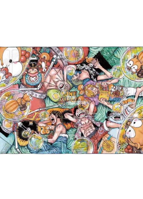 One Piece Flannel Anime Character Trading Card Playmat