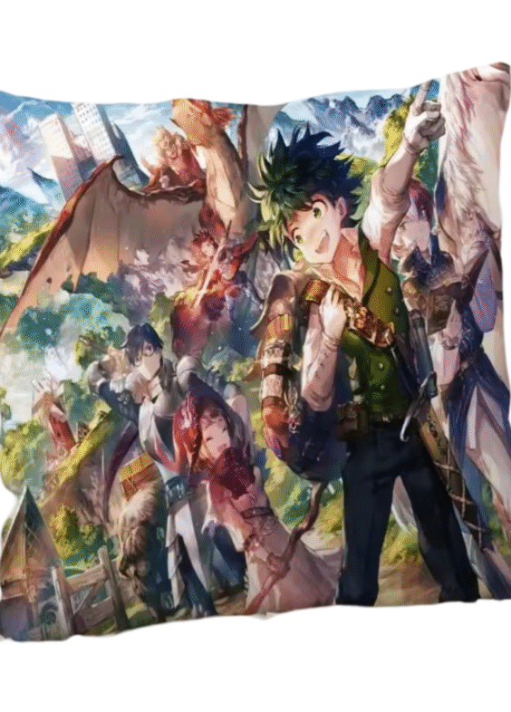 My Hero Academia Anime Izuku Midoriya With Friends Pillowcase