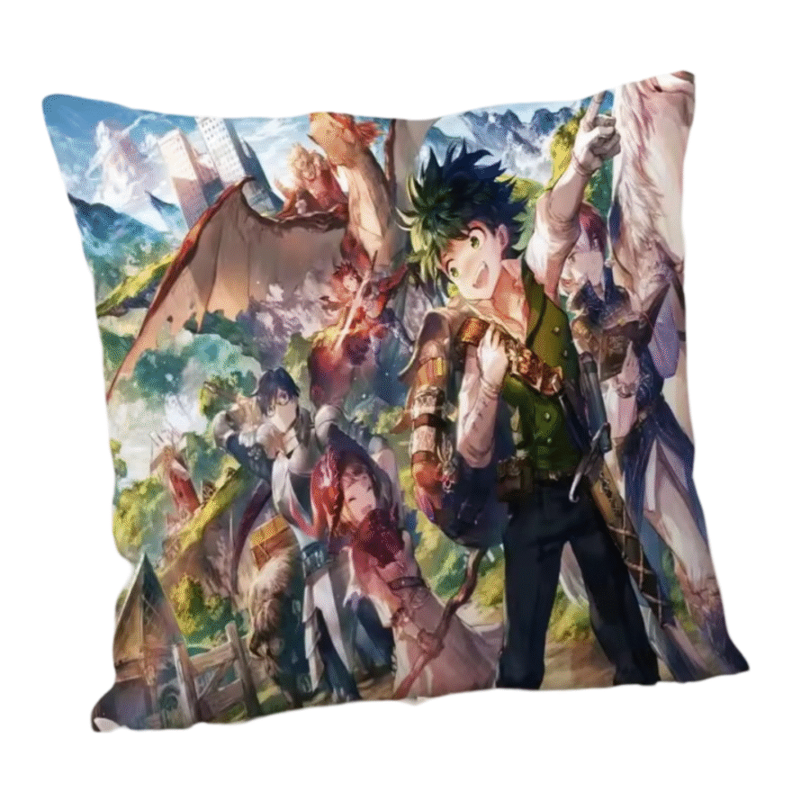 My Hero Academia Anime Izuku Midoriya With Friends Pillowcase My Hero Academia Anime Izuku Midoriya With Friends Pillowcase