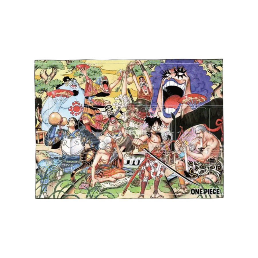 One Piece Anime Flannel Character Trading Card Playmat One Piece Anime Flannel Character Trading Card Playmat