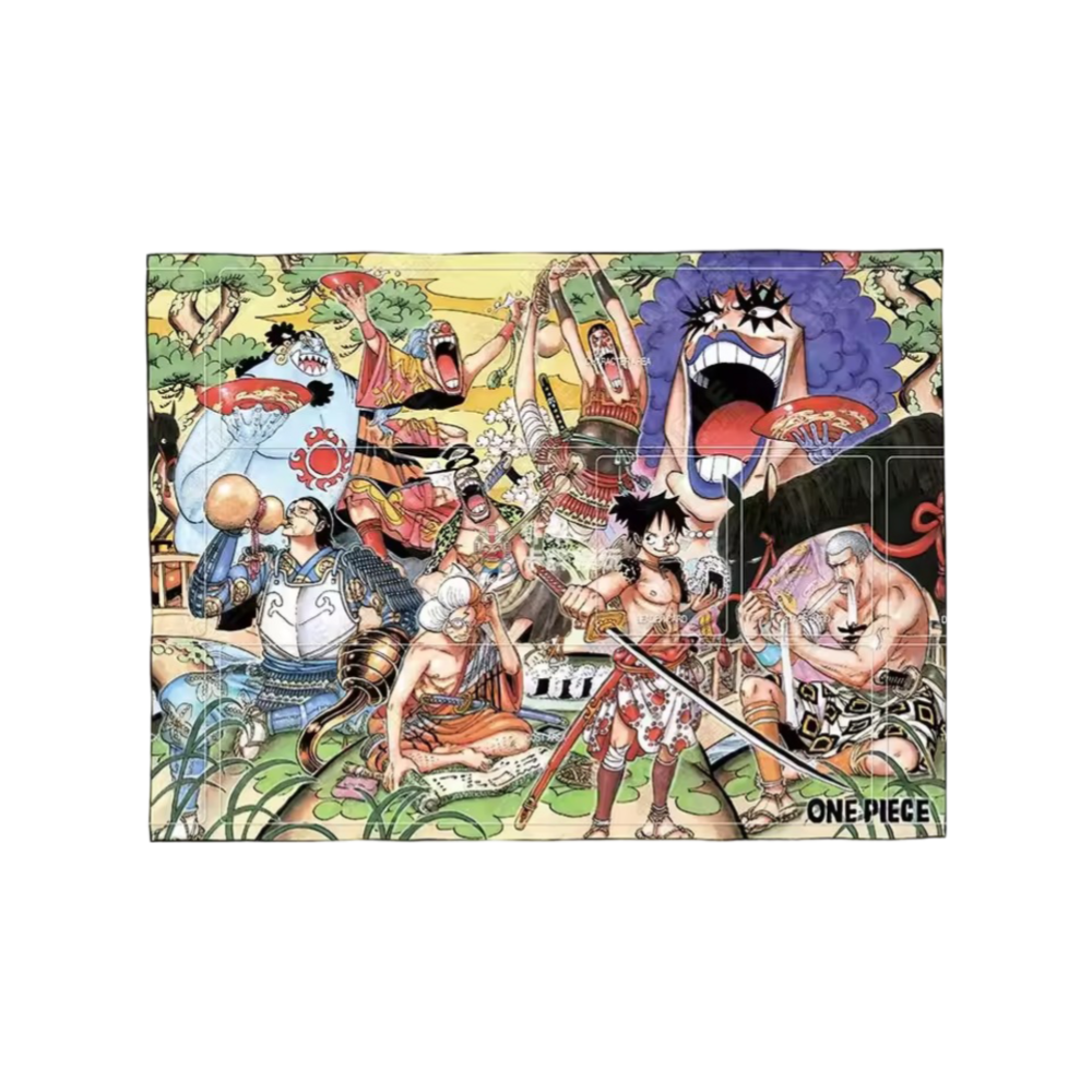 One Piece Anime Flannel Character Trading Card Playmat One Piece Anime Flannel Character Trading Card Playmat