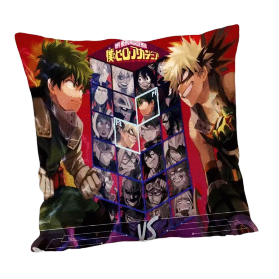 Anime My Hero Academia Izuku Midoriya Vs Katsuki Bakugo Pillowcase Anime My Hero Academia Izuku Midoriya Vs Katsuki Bakugo Pillowcase