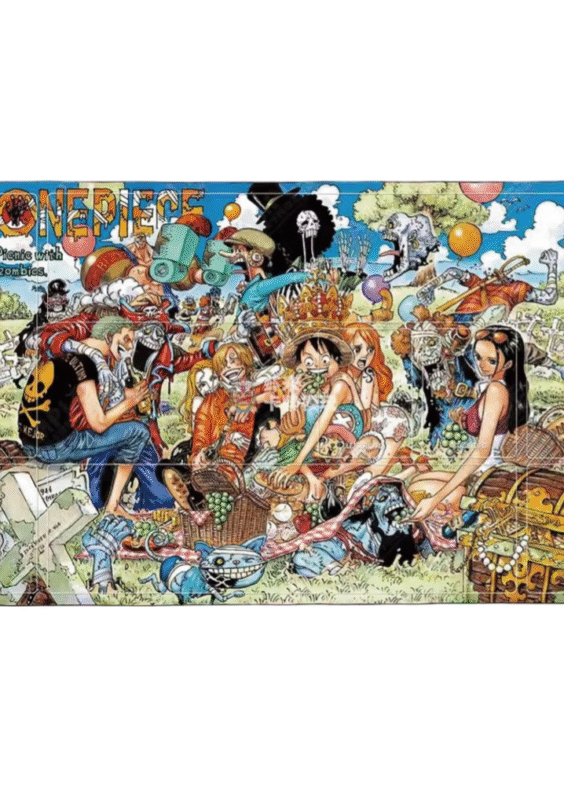 Anime One Piece Picnic With Zombies Trading Card Playmat