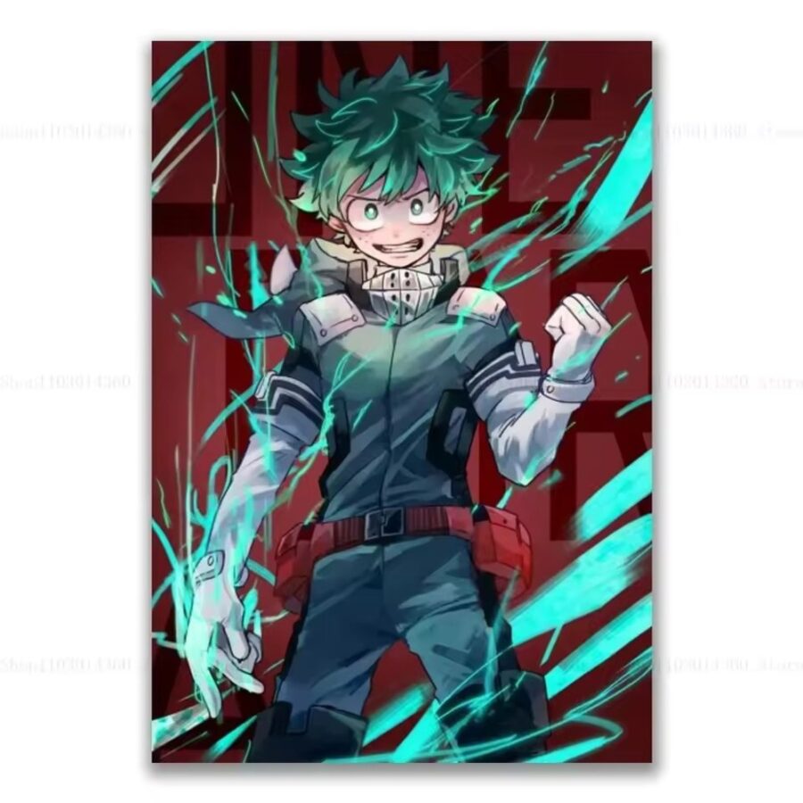 My Hero Academia Anime Izuku Midoriya Canva Poster