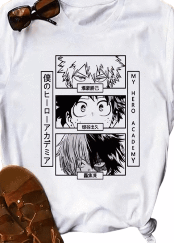 Anime My Hero Academia Character T-Shirt