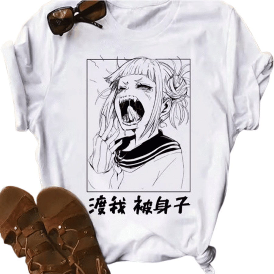 Anime My Hero Academia Himiko Toga Polyester T-Shirt Anime My Hero Academia Himiko Toga Polyester T-Shirt
