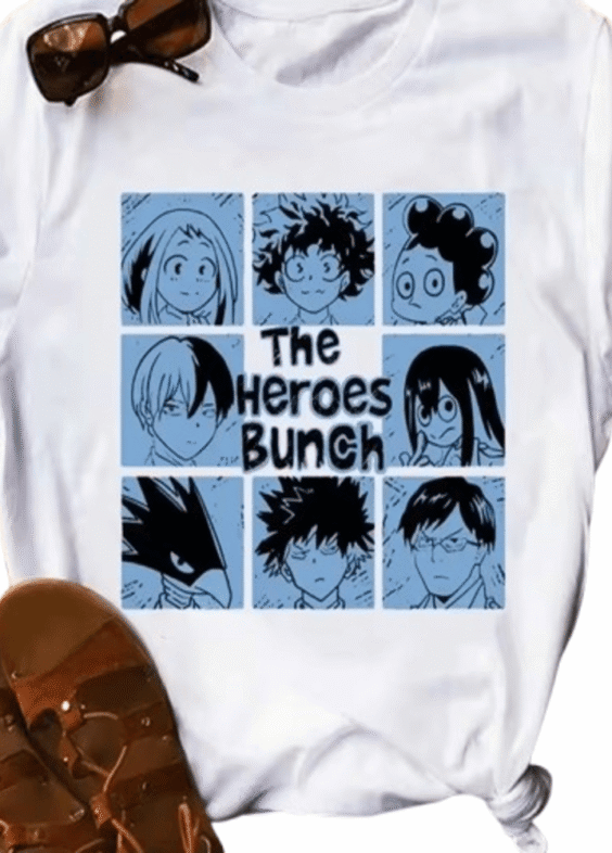 Anime My Hero Academia The Heroes Bunch T-Shirt