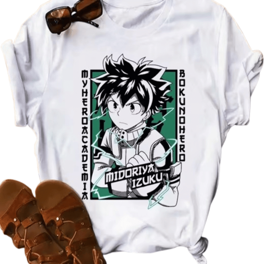 My Hero Academia Izuku Midoriya Anime T-Shirt My Hero Academia Izuku Midoriya Anime T-Shirt