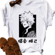 Anime My Hero Academia Katsuki Bakugo Polyester T-Shirt