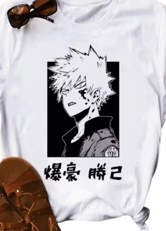Anime My Hero Academia Katsuki Bakugo Polyester T-Shirt