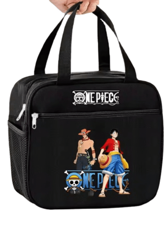 Anime One Piece Portgas D. Ace And Monkey D. Luffy Insulated Lunch Bag