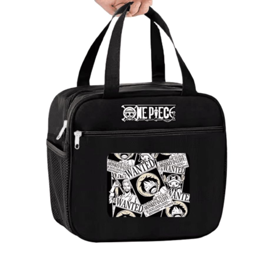 Anime One Piece Wanted Characters Printed Insulated Lunch Bag