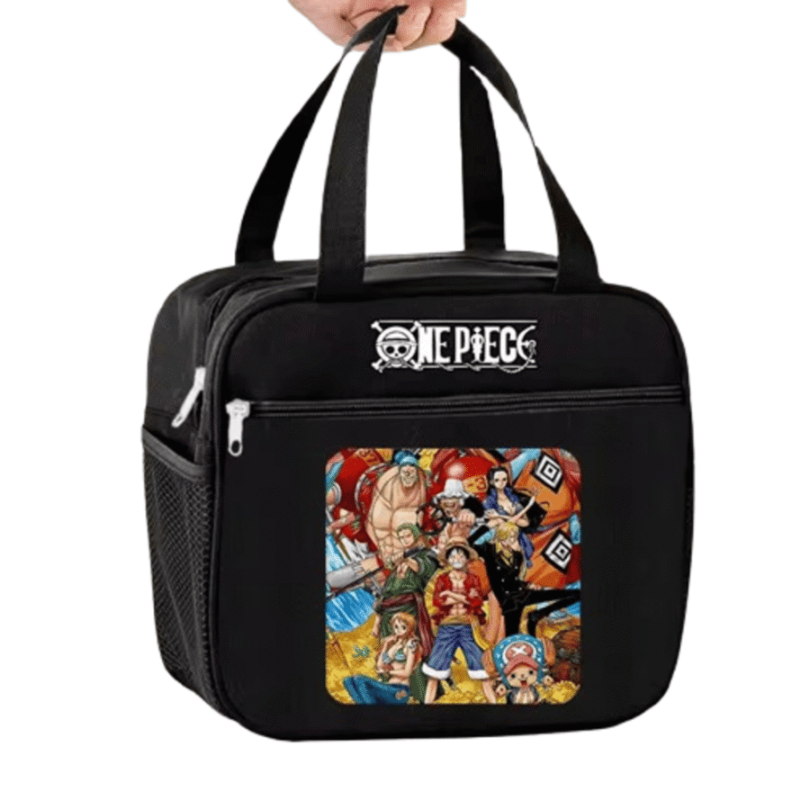 One Piece Anime Characters Printed Insulated Lunch Bag One Piece Anime Characters Printed Insulated Lunch Bag